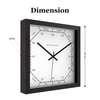 Classic Wooden Wall Clock with Worded Hour Dial and Precision Markings