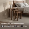 Clapton Nested Table Set of 3 in Finish Danish Walnut
