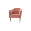 Celeo Velvet Accent Chair in Dusty Rose Colour