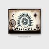 Blue Beige Canvas Wall Prints Canvas Wall Prints Set of 2 Multicolor Matte