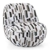 Celeste Lounge Chair In Pixel Green Fabric