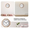 Geometry of Time Wooden Octagon Wall Clock