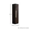 Hexa Red Wooden 1 Door Wardrobe with Huge Storage Space in Flower Wenge Colour