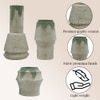Layered Form Textured Ceramic Vase Set