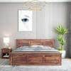 Stainfleld Sheesham Wood Queen Size Bed Non Storage Bed Provincial Teak Finish (60 x 78 inches)