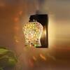 Devansh Solid Wood Electric Wall Light in Brown Colour with Multi Shade Count of 1 Light