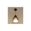 Flue Brown Solid Wood Single Hanging Light
