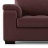 Trissino 3 Seater Premium Italian Leather Sofa In Bordeaux