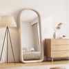 The Artment Unbreakable Beige Arch Puff Floor Mirror (160 x 60) cm