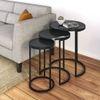 Livingston Metal Side Table in Black Finish