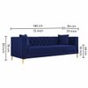 Haruko Fabric Sofa - Navy Blue