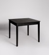 Dual Solid Wood Dining Table In Black  Finish