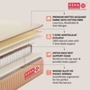 Usha Shriram 7-Zone AeroTalalay Latex Pocket Hybrid Single Size Mattress (Mattress Thickness: 6 Inches, Mattress Dimensions: 78 x 36 in)
