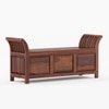 Syan Solid Wood Bench in Provincial Teak Finish
