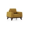 Granada Essential 1 Seater Fabric Sofa In Ochre