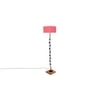 Elin Pink Cotton Shade Floor Lamp