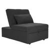 Evenie 1 Seater Pull Out Sofa cum Bed  in Dark Grey Colour