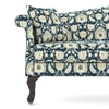 Darya 1 Seater Sofa In Blue Floral Damask Print
