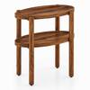 Pearl Sheesham Wood Side Table in Rustic Teak Finish