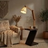 Patrice Beige Jute Floor Lamp with Beige Jute Base