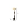 Aristro Beige Jute Floor Lamp with Beige Jute Base