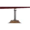 Joyce Maroon Natural Fiber Shade Table Lamp with Natural Wooden Base