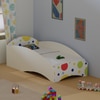 Loopy Loop Toddler Bed in White and Multicolor