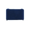 Homro Velvet 1 Seater Sofa in Navy Blue Colour