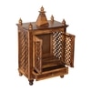 Lidi Sheesham Wood  Prayer Unit in Teak Finish