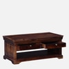 Sheesham Wood Coffee Table In Scratch Resistant Provincial Teak Finish
