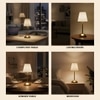 Premium Cordless Metal Desk Lamp with 15 Hour Battery and Spotted Design