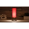 Red cotton table lamp with Steel Base -43