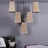 Devansh Solid Wood Electric Wall Light in Brown Colour with Multi Shade Count of 1 Light