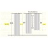 Texture Print Pack of 2 Pieces Room Darkning Window Curtains