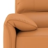 Leeroy One Seater Leather Recliner Sofa in Marigold Colour