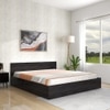 Ren Engineered Wood Queen  Size Bed With Box Storage (Wenge Finish)