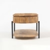 Syleen Solid Wood Coffee Table In Walnut Finish