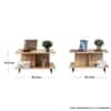 Hexa Engineered Wood Coffee Table With Metal Legs In Giant Wood