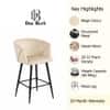 Doe Buck Velvet Counter Height Bar Stool in Beige Colour