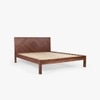 Dado Solid Wood King Non Storage Bed in Brown Colour