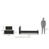 Zoey Non Storage Single Bed In Dark Wenge Finish