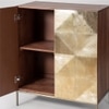 Nazca Solid Wood Cabinet in Gold Finish