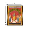 Krishna Radha Pichwai Canvas Wall Prints Canvas Wall Prints Set of 1 Multicolor Matte