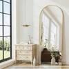 The Artment Vista Gold Arch Frame Unbreakable Floor Mirror For Home (155 X 45 CM)