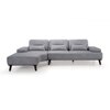 Barret 4 Seater Fabric Sofa in Grey Ice Colour