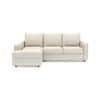 Apollo Compact Sofa (Colour : Pearl, Cushion : Soft, Back Type : Regular, Seating Capacity : Left Aligned 2 Seater + Left Aligned Chaise)