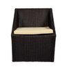 Mudgee  Wicker Chair In Brown Tone Finish
