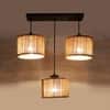 Devansh Solid Wood Electric Wall Light in Brown Colour with Multi Shade Count of 1 Light