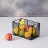 Cache Rectangle Wire Basket Black