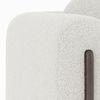Reno Lounge Chair in White Himalaya Boucle Colour